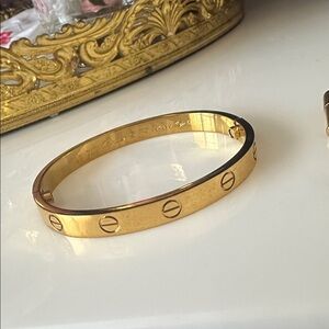 Cartier Love Bracelet in Yellow Gold with Tool to Open